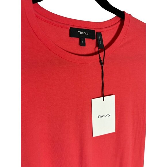 NWT Theory Neon Pink Cherry T-Shirt Dress-sz Small - Picture 3 of 7